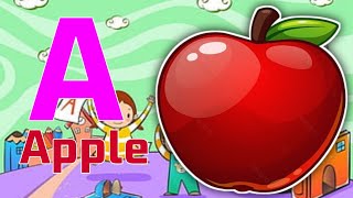 ABC Phonic Song  Toddler Learning Video Songs A for Apple Nursery Rhymes Alphabet Song for kids [upl. by Anauqaj]