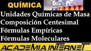 Unidades Químicas de Masa Composición Centesimal Fórmulas Químicas [upl. by Natie]