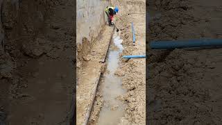 Make water system for release water from footing [upl. by Nnylhtak]