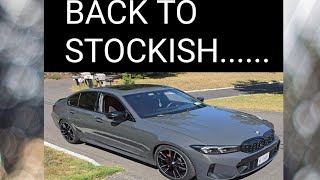 The M340i going back to stockish mode 👀 [upl. by Sairtemed]