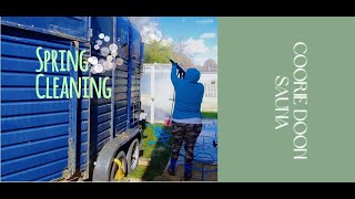 Horsebox conversion to Sauna Spring cleaning [upl. by Zeculon]