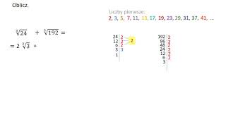 Dodawanie pierwiastków trzeciego stopnia  przykład 1 [upl. by Aicilla]