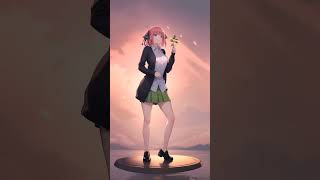 Itsuki Nakano🥵🛐anime animeedit dance ytshort shorts sexy oppai waifu cat gambaregambare [upl. by Ramoh870]