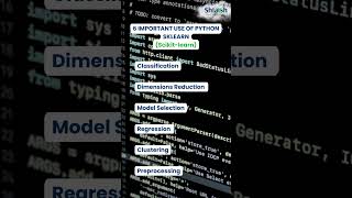 6 IMPORTANT USE OF PYTHON SKLEARN Scikit learn  Python Data Science [upl. by Anez]