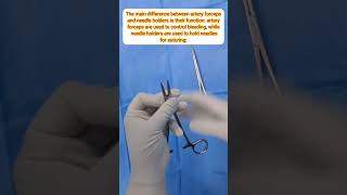 Difference bw artery forceps ana needle holderbscnursing aiimsnursing medicalsurgicalnursing [upl. by Patty867]