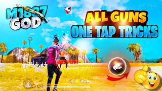 ALL GUN ONE TAP TRICKS IN TAMIL  FREEFIRE HEADSHOT TIPS ampTRICKS  MI887 ONE TAP TRICKS EAGLE RED [upl. by Torray234]