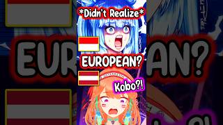 Kobo Didnt Realize Kiara Is European hololive hololiveenglish vtuber [upl. by Dammahom768]