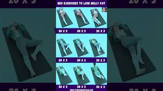 Bed Exercises to Lose Belly Fat fitnessmantram shortsviral [upl. by Repmek]