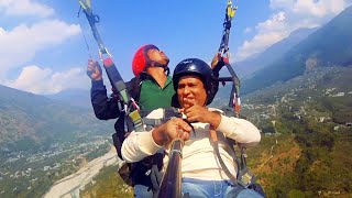 paragliding in dhobi kullu manali  the ultimate adventure  8000 ft  most popular spot  samiran [upl. by Odraner]