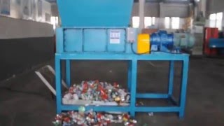 PET Bottles Perforator Working with Hydraulic Balers [upl. by Ailadi924]