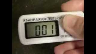 Testing of KT401P Air Ion Counter Tester [upl. by Hnah10]