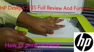 HP NEW deskjet Ink Advantage 2135 Full REVIEW And all FUNCTIONS 2018 in Hindi [upl. by Arjun]