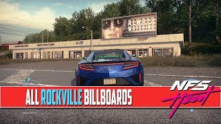 Need For Speed Heat All BILLBOARD Locations Rockville [upl. by Aimat]