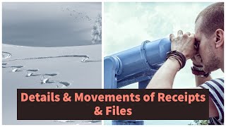eOffice  What are Details and Movement Tabs in Receipts and Files options Demo and Discussion [upl. by Neenaj]