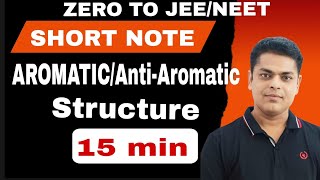 AEROMATIC ANTI AEROMATIC SHORTS NOTES FROM ZERO TO JEE NEET LEVEL IN 15 MIN FULL TOPIC EXPLAIN [upl. by Vonny]