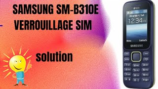 Samsung SMB310E verrouillage sim SOLUTION tutorial [upl. by Snowman268]