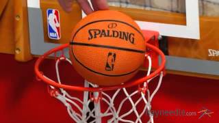 Spalding NBA Slam Jam OverTheDoor Mini Hoop  Product Review Video [upl. by Aikemahs]