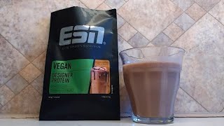 TasteTestESN vegan Designer Protein ☕ Salted Caramel Mocca ☕ [upl. by Ahsimal]