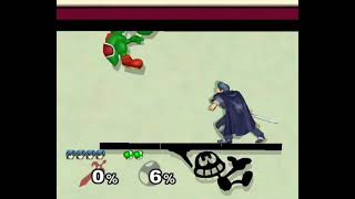 SSBM Marth quotUp Tiltquot Only Melee TAS [upl. by Ajram862]