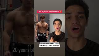 Evolução de MESOMORFO 😳 shorts motivação treino academia dieta musculação [upl. by Horton727]