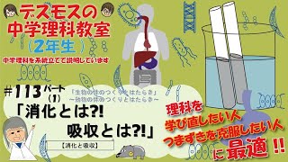 113その1 「消化とは⁉️消化器官、消化液、消化酵素を説明しています♪」【生物のつくりとはたらき】〜動物の体のつくりとはたらき〜消化 [upl. by Lewis463]