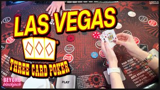 400 VS THREE CARD POKER in Las Vegas [upl. by Dewar]