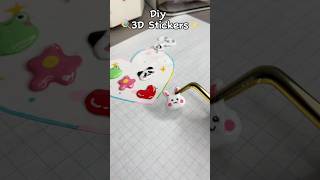 ✨Cute Diy 3D stickers🍭 cute diysticker diy crafts craft cutecrafts papercraft diycrafts ￼ [upl. by Mosier]