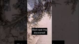 Black opal ring found on beach while metaldetecting in Wales [upl. by Calida]