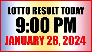 Lotto Result Today 9pm Draw January 28 2024 Swertres Ez2 Pcso [upl. by Ikoek]