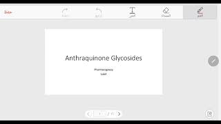 Anthraquinone glycosides [upl. by Salim]