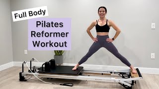 Pilates Reformer Workout  Intermediate  Full Body [upl. by Lamrouex]