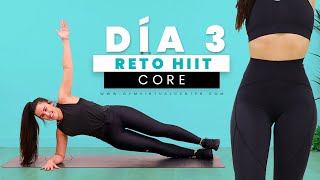 RETO 7 HIIT  🍫 Ejercicios para marcar abdomen [upl. by Esened]