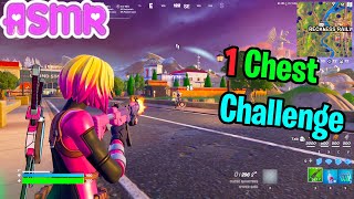 ASMR Gaming 🍀 Fortnite 1 Chest Challenge Relaxing Gum Chewing  Controller Sounds Whispering 🎧 [upl. by Bock382]