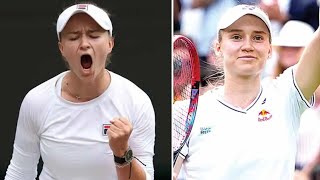 Elena Rybakina vs Barbora Krejcikova Highlights  Wimbledon 2024 semifinal Before [upl. by Kessia]