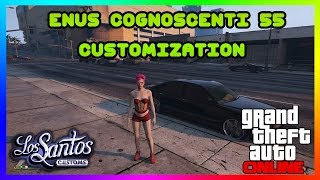 GTA 5 ONLINE ENUS COGNOSCENTI 55 CAR CUSTOMIZATION NEW DLC [upl. by Aggappe]