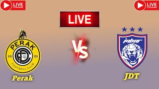 JDT vs Perak FC live match score updates today  Malaysian Super League live stream match today 2024 [upl. by Gussie]