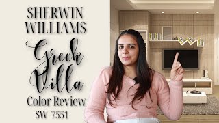 Sherwin Williams Greek Villa SW 7551 Color Review [upl. by Nevetse]