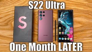 Samsung Galaxy S22 Ultra Review  1 Month Later [upl. by Iorio]