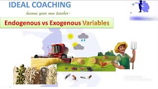 EXOGENOUS VS ENDOGENOUS VARIABLES ENGLISH [upl. by Mirak]