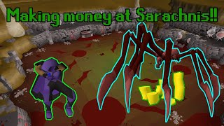 Making money at Sarachnis in OSRS [upl. by Elana]