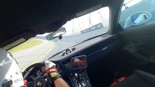 Porsche 911 GT3 RS car crash 180mph spinout at Daytona Race Track Ride along track racing [upl. by Winifred]