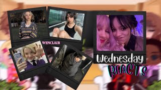 Wednesday reacts to Wednesday amp Enids Actresses as their Future 💗WenClair🖤 [upl. by Ydnolem50]