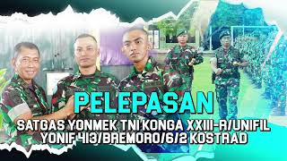 Pangdivif 2 Kostrad Pimpin Upacara Pelepasan PDT Satgas Kontingen Garuda XXIIIRUNIFIL [upl. by Adabel]