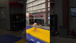 This happens every single time🤦‍♂️ gymnastics flips flipfail trampoline olympics sports [upl. by Aluor]