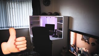 NEW DESK FROM IKEA AND REDECORATING MY ROOM [upl. by Ahsiuq]