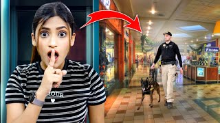 I Hid In A MALL Secretly For 24 Hours Challenge In Dubai   gone wrong 😭   SAMREEN ALI [upl. by Aehsrop]