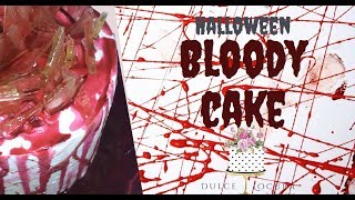 🎃👻Cómo hacer una Torta Sangrienta  Bloody Cake  Receta para Halloween Fácil  Dulce Locura [upl. by Abbotson]