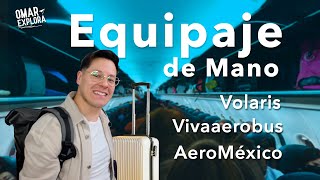 Equipaje de mano permitido para viajar en avión este 2023 Volaris Aeromexico y VivaAerobus [upl. by Nylavad232]