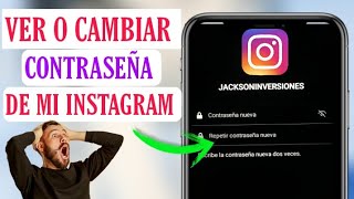 Como CAMBIAR la CONTRASEÑA de instagram sin saber la actual 2024✅cambiar sin saber la anterior [upl. by Arevle]