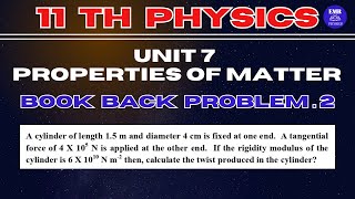 11th Physics Unit 7 Properties of Matter Book Back Problem 2 [upl. by Feeney]